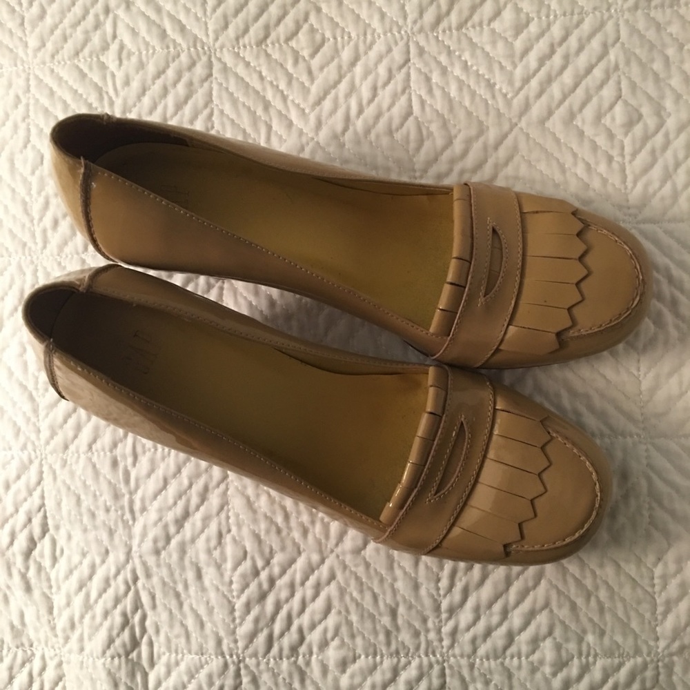 Leather Nude GAP Heels Worn Twice